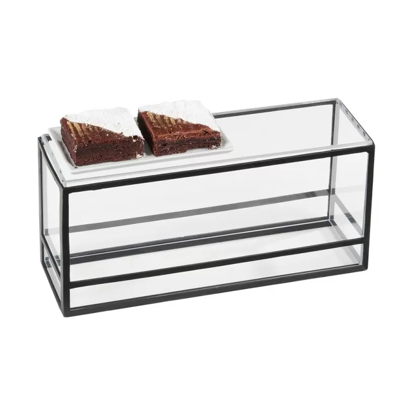 Cal-Mil Monterey 5" x 15" x 5" Black Rectangle Presentation Case Cal-Mil Monterey 5" x 15" x 5" Black Rectangle Presentation Case