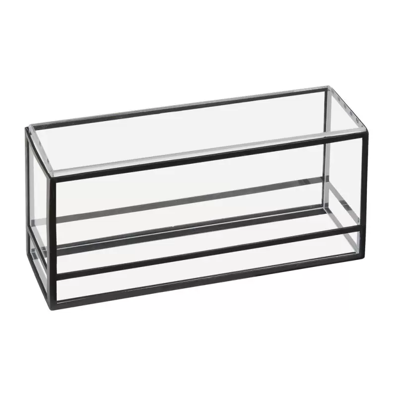 Cal-Mil Monterey 5" x 15" x 5" Black Rectangle Presentation Case Cal-Mil Monterey 5" x 15" x 5" Black Rectangle Presentation Case