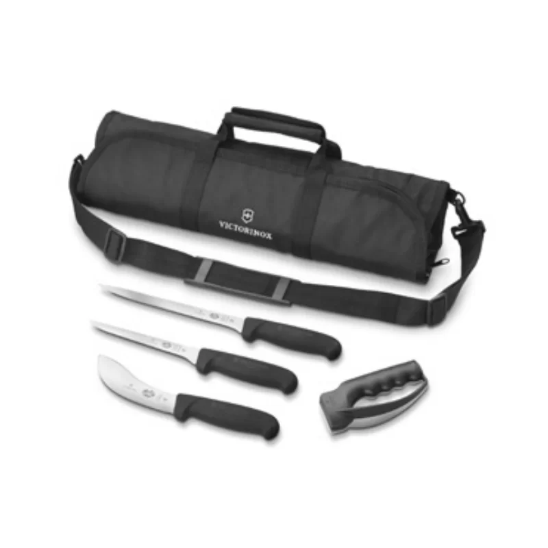 Victorinox 7-Piece Knives Culinary Set, wood handles, with canvas case Victorinox 7-Piece Knives Culinary Set, wood handles, with canvas case