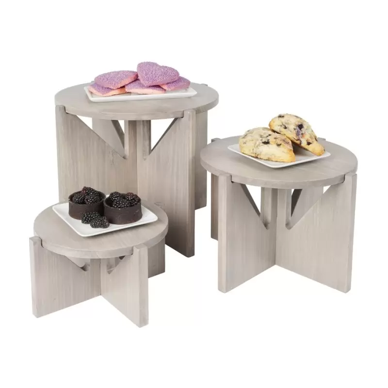 Cal-Mil Aspen Wood Knock Down Riser Display Display - 5" x 11" Cal-Mil Aspen Wood Knock Down Riser Display Display - 5" x 11"