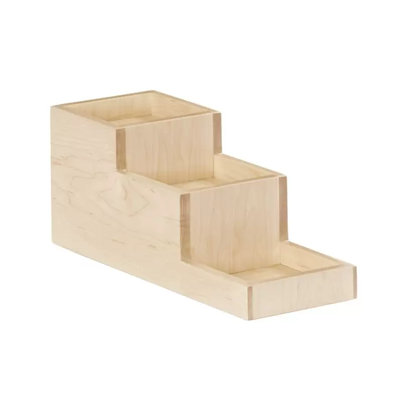 Cal-Mil Blonde 3 Step Bottle Riser Display Cal-Mil Blonde 3 Step Bottle Riser Display