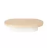 Cal-Mil Blonde Oval Riser Display - 10" x 18" x 3"