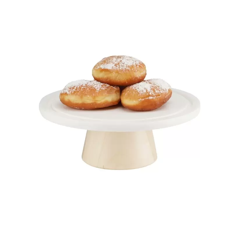 Cal-Mil Blonde Maple Wood Cake Stand - 9" x 3 1/2" Cal-Mil Blonde Maple Wood Cake Stand - 9" x 3 1/2"