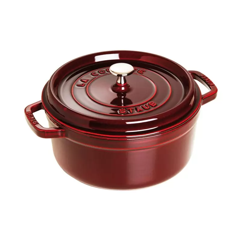 Staub 13.25-qt Round Dutch Oven - Grenadine Staub 13.25-qt Round Dutch Oven - Grenadine