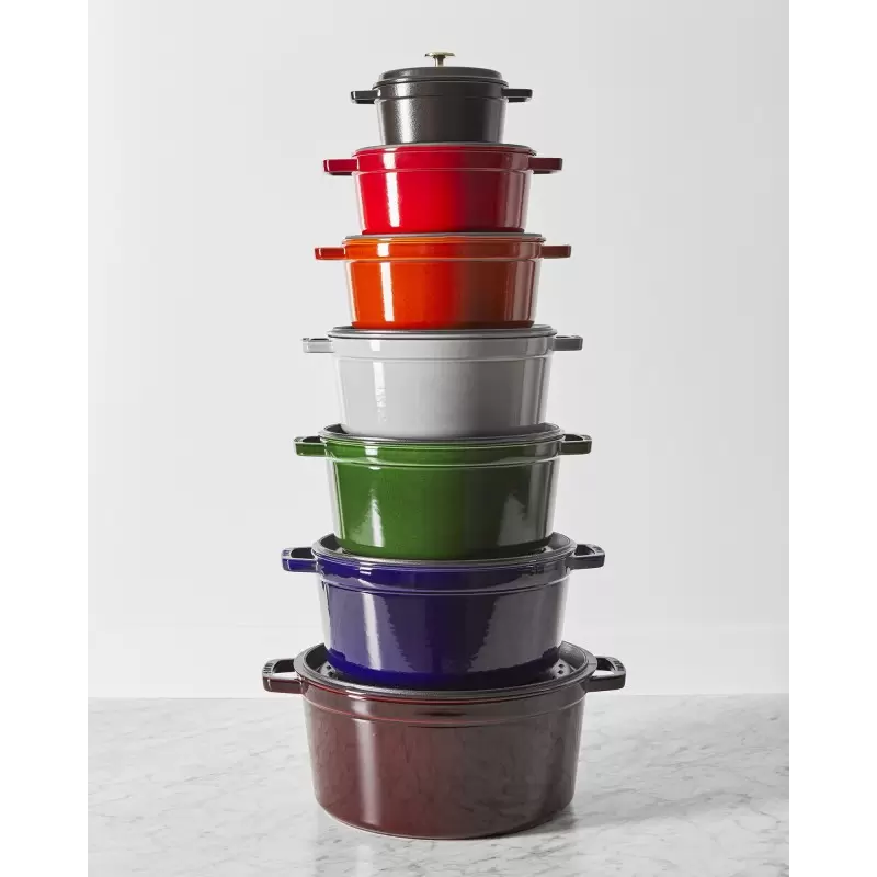 Staub 13.25-qt Round Dutch Oven - Grenadine Staub 13.25-qt Round Dutch Oven - Grenadine