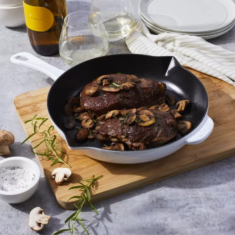 Staub 10" Fry Pan - White Staub 10" Fry Pan - White