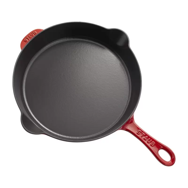Staub 11'' Traditional Deep Skillet - Cherry Staub 11'' Traditional Deep Skillet - Cherry