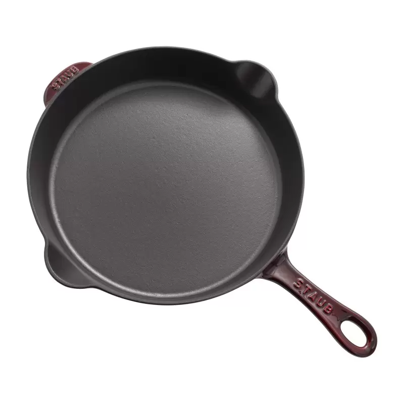 Staub 11'' Traditional Deep Skillet - Grenadine Staub 11'' Traditional Deep Skillet - Grenadine