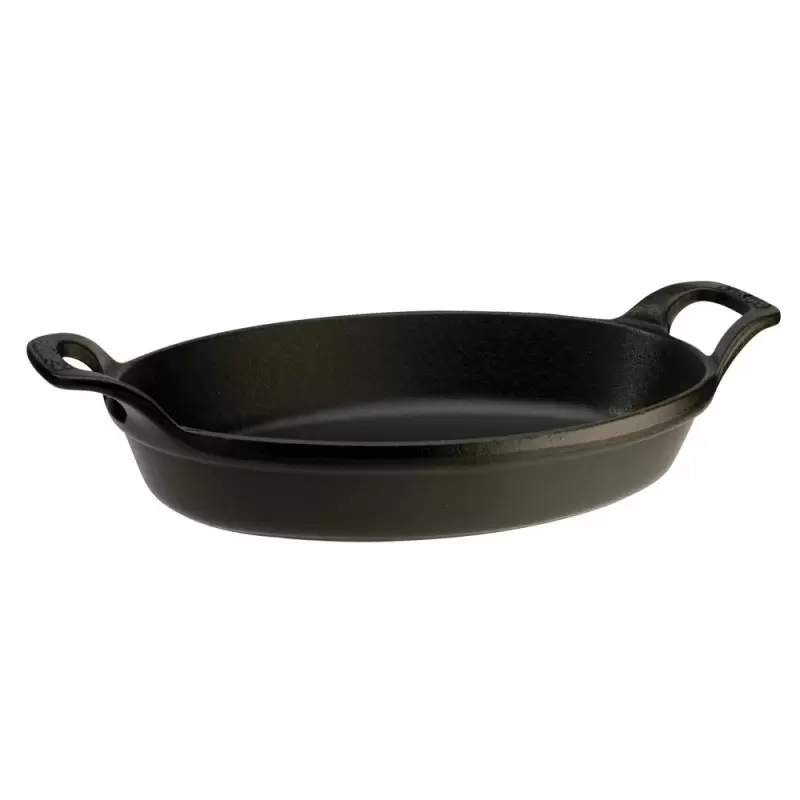 Staub 11" X 8" Oval Baking Dish - Black Staub 11" X 8" Oval Baking Dish - Black