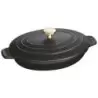 Staub 9" X 6.6" Oval Covered Baking Dish - Black