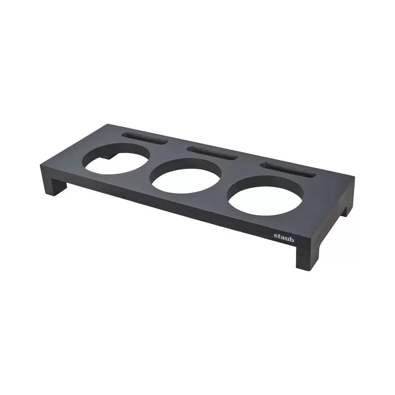 Staub Wood Mini Dutch Oven Stand - Black Staub Wood Mini Dutch Oven Stand - Black