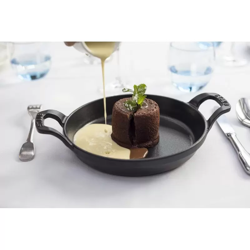 Staub 4.5" Mini Round Gratin Baking Dish - Black Staub 4.5" Mini Round Gratin Baking Dish - Black