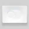 Bon Chef Wide Rim Collection Saucer 8-1/4" x 5-7/10" x 1" - Rectangular