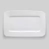 Bon Chef Wide Rim Collection Rectangular Circles Plate - 12" x 7-1/2" x 1/2" -