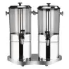 Bon Chef Juice Dispenser Double - (2) 2 Gallon Each Cylinder - 19-1/4" X 10-1/2" X 22"H O.A.