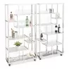 Bon Chef Mobile Buffet Tower 2-Piece Set - 72"W x 13-3/4"D x 23"H - Stainless Steel Frame