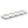 Bon Chef Condiment Dish 12-1/2" x 3-1/2" x 1" - Rectangular - 4-Compartment