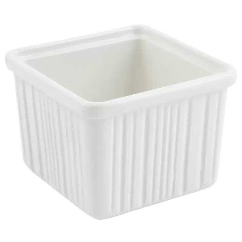 Bon Chef Garnish Bowl 28 Oz. - 4-1/2" x 4-1/2" x 3-1/4" - Square Bon Chef Garnish Bowl 28 Oz. - 4-1/2" x 4-1/2" x 3-1/4" - Square