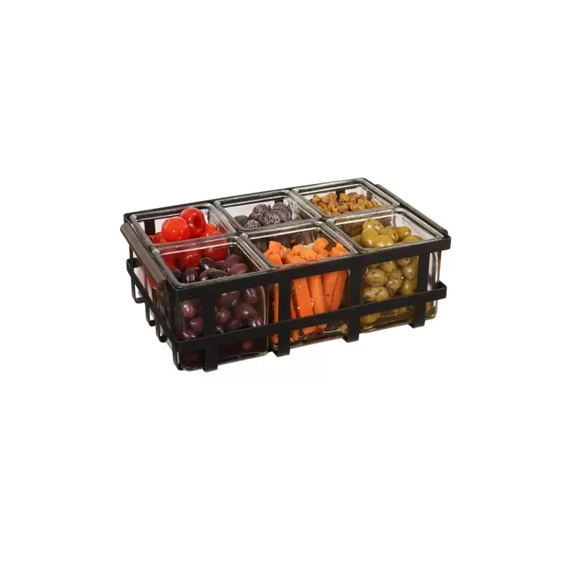 Cal-Mil Heritage Jar Display With 6 Glass Jars Cal-Mil Heritage Jar Display With 6 Glass Jars