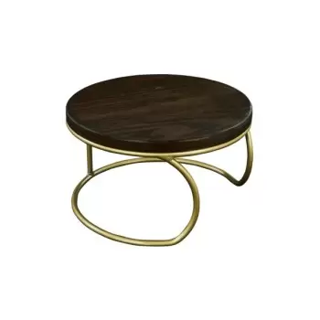 Cal-Mil Heritage Round Wood Riser Display - 12" x 6"