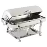 Bon Chef Elite Chafer Rectangular - 2 Gallon - Stainless Steel With Chrome Plated Lion Legs