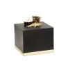 Cal-Mil Monaco 14" x 14" x 11" Square Black / Gold Metal Display Riser Display
