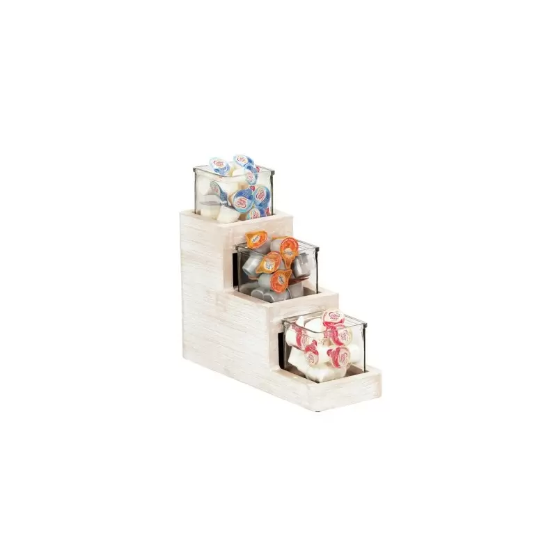 Cal-Mil Newport Stair Step Jar Display Cal-Mil Newport Stair Step Jar Display