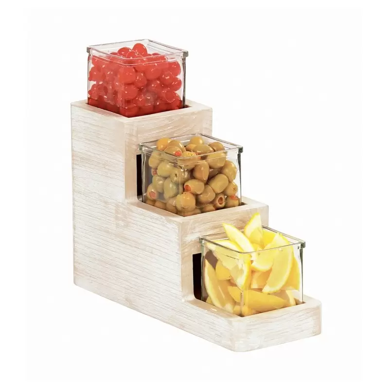 Cal-Mil Newport Stair Step Jar Display Cal-Mil Newport Stair Step Jar Display