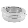 Bon Chef Induction Chafer 14-3/4" L x 19" W x 5-1/8" H - Round - 1 Gallon