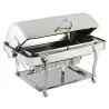 Bon Chef Elite Chafer Rectangular - 2 Gallon - Stainless Steel With Renaissance Legs
