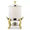 Bon Chef Roman Petite Marmite 8 Qt. - With Hinged Lid - Bianco Finish