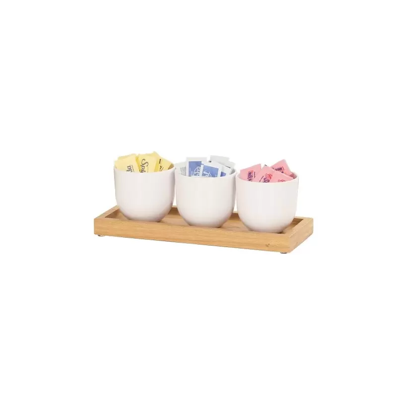 Cal-Mil Sydney Round White Jar Display - Oak Cal-Mil Sydney Round White Jar Display - Oak