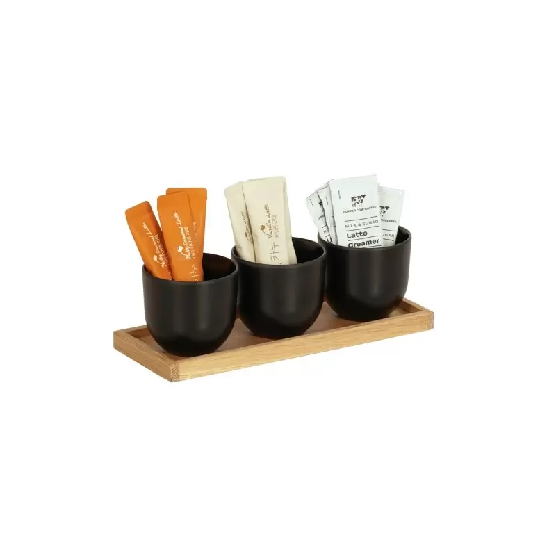 Cal-Mil Sydney Round Black Jar Display - Oak Cal-Mil Sydney Round Black Jar Display - Oak