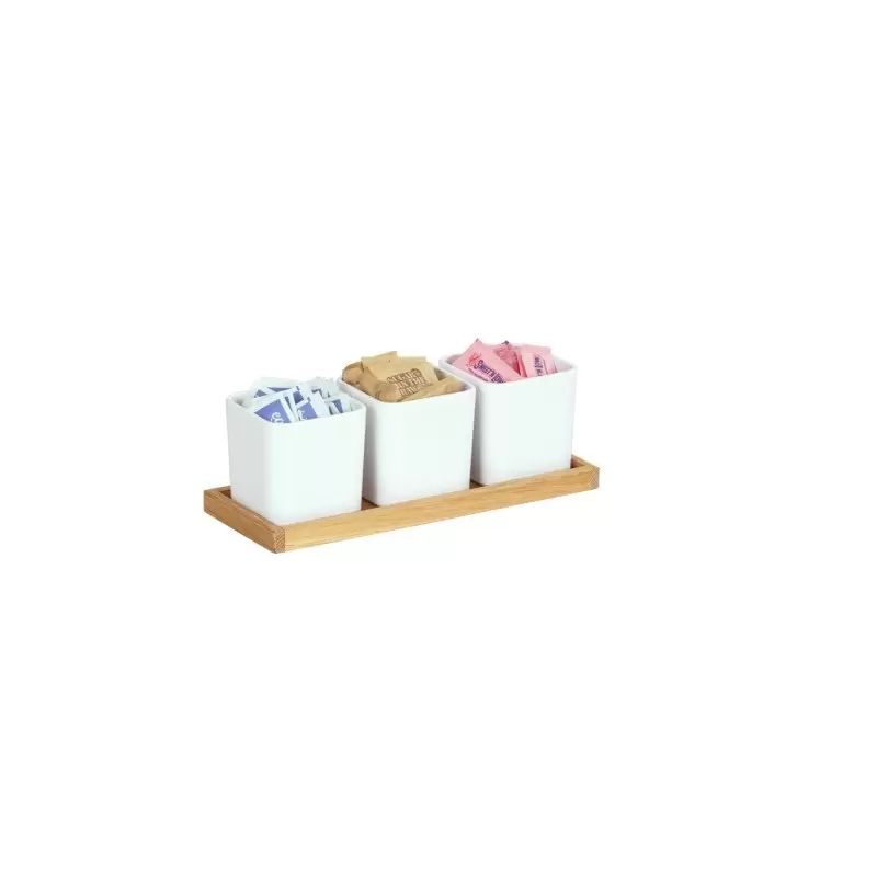 Cal-Mil Sydney Square White Jar - Oak Cal-Mil Sydney Square White Jar - Oak