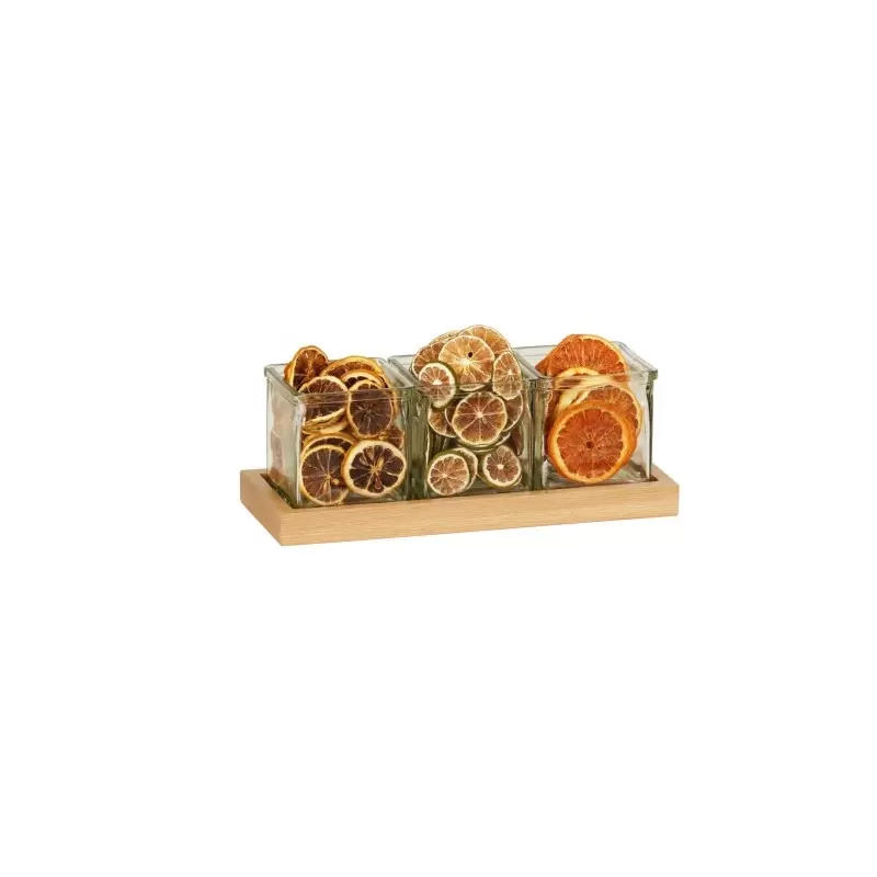 Cal-Mil Sydney 3 Jar Display - Oak Cal-Mil Sydney 3 Jar Display - Oak