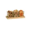 Cal-Mil Sydney 3 Jar Display - Oak