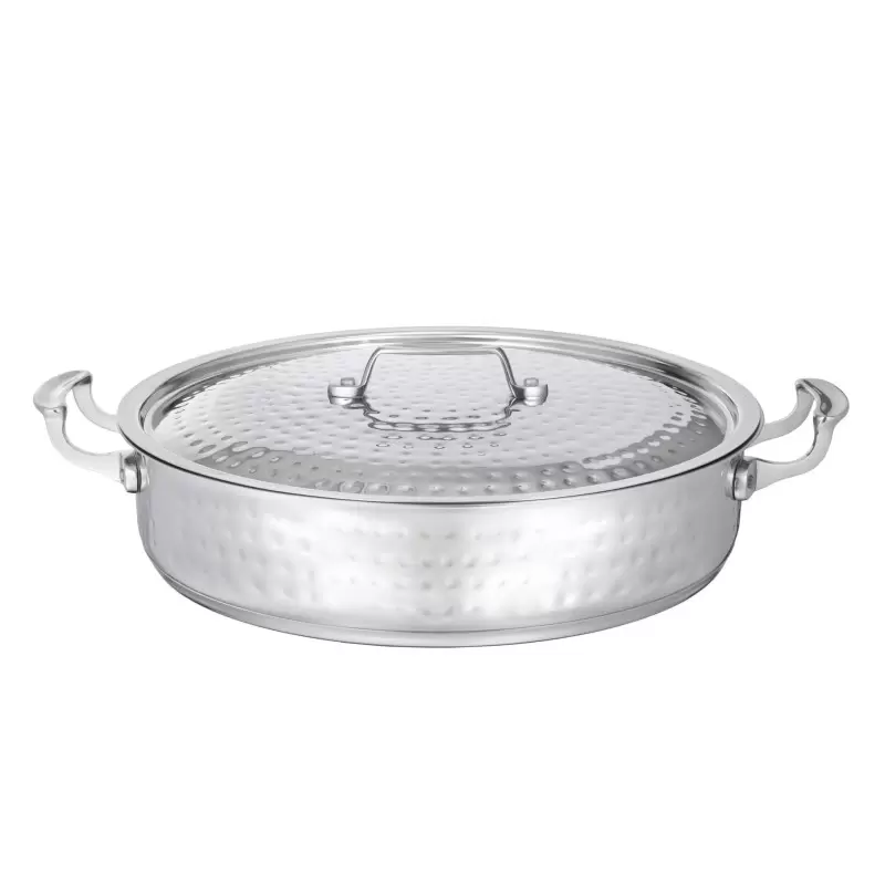 Bon Chef Cucina Pot 9 qt. - 14-3/4" dia. x 3-3/8" - With Cover Bon Chef Cucina Pot 9 qt. - 14-3/4" dia. x 3-3/8" - With Cover