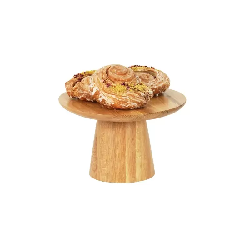 Cal-Mil Sydney 12 x 7.5 Cake Pedestal Stand - Oak Cal-Mil Sydney 12 x 7.5 Cake Pedestal Stand - Oak