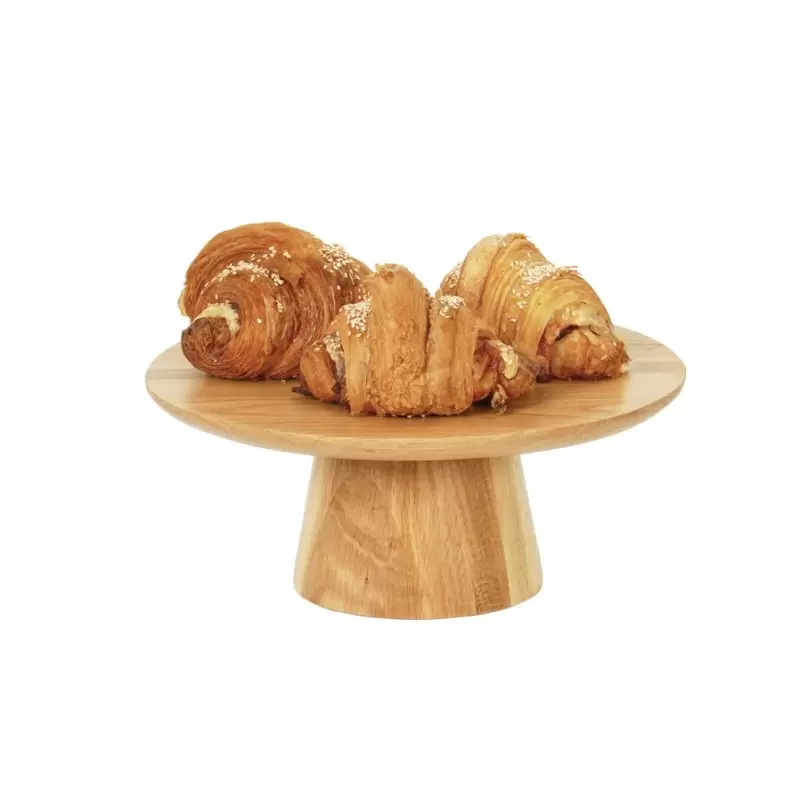 Cal-Mil Sydney 12 x 5 Cake Pedestal Stand - Oak Cal-Mil Sydney 12 x 5 Cake Pedestal Stand - Oak