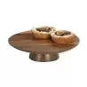 Cal-Mil Sydney 12 x 3 Cake Pedestal Stand - Walnut