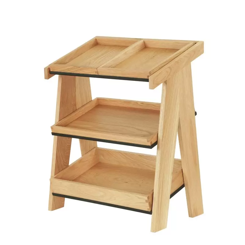Cal-Mil Sydney 12 x 20 - 3 Tier Merchandiser - Oak Cal-Mil Sydney 12 x 20 - 3 Tier Merchandiser - Oak