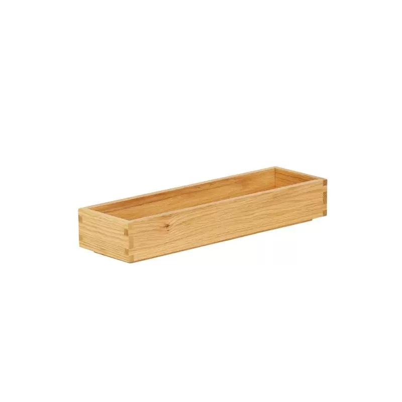 Cal-Mil Sydney 20 x 6 x 3 Wooden Shallow Tray - Oak Cal-Mil Sydney 20 x 6 x 3 Wooden Shallow Tray - Oak