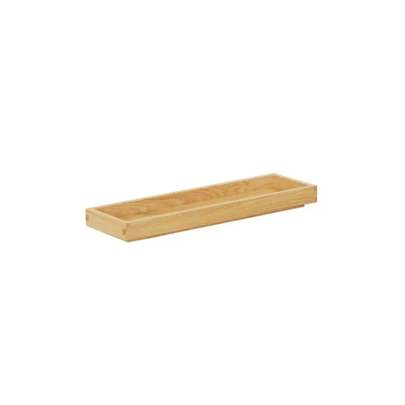 Cal-Mil Sydney 20 x 6 x 1.5 Wooden Shallow Tray - Oak Cal-Mil Sydney 20 x 6 x 1.5 Wooden Shallow Tray - Oak