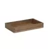 Cal-Mil Sydney 12 x 20 x 3H Wooden Shallow Tray - Walnut