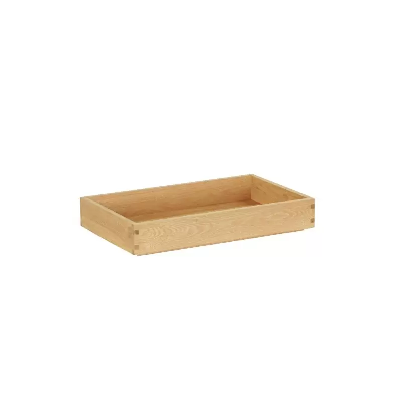 Cal-Mil Sydney 12 x 20 x 3H Wooden Shallow Tray - Oak Cal-Mil Sydney 12 x 20 x 3H Wooden Shallow Tray - Oak