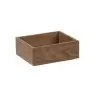 Cal-Mil Sydney 10 x 12 x 6H Wooden Shallow Tray - Walnut