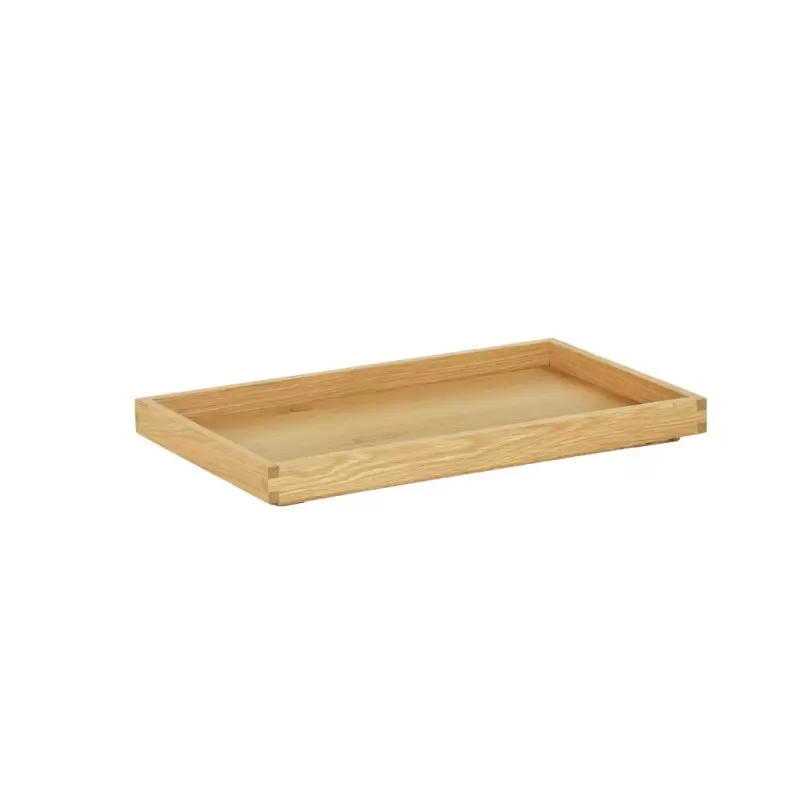 Cal-Mil Sydney 12 x 20 x 1.5H Wooden Shallow Tray - Oak Cal-Mil Sydney 12 x 20 x 1.5H Wooden Shallow Tray - Oak