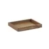 Cal-Mil Sydney 10 x 12 x 1.5 Wooden Shallow Tray - Walnut