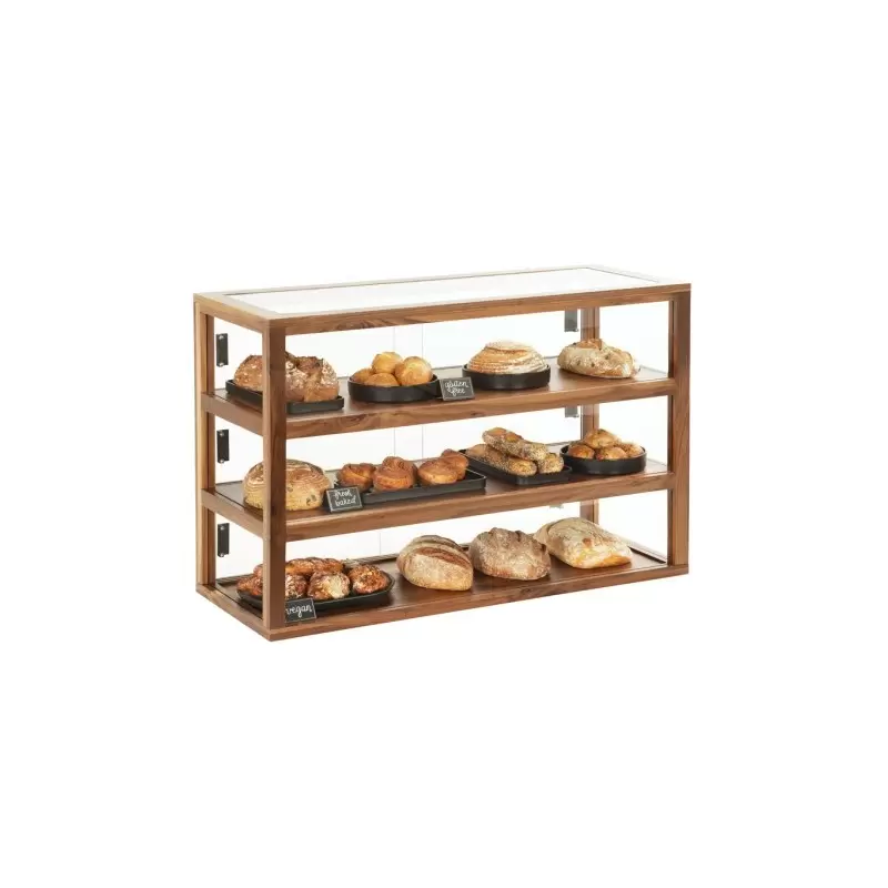 Cal-Mil Sydney 3 Tier Bakery Case - Walnut Cal-Mil Sydney 3 Tier Bakery Case - Walnut