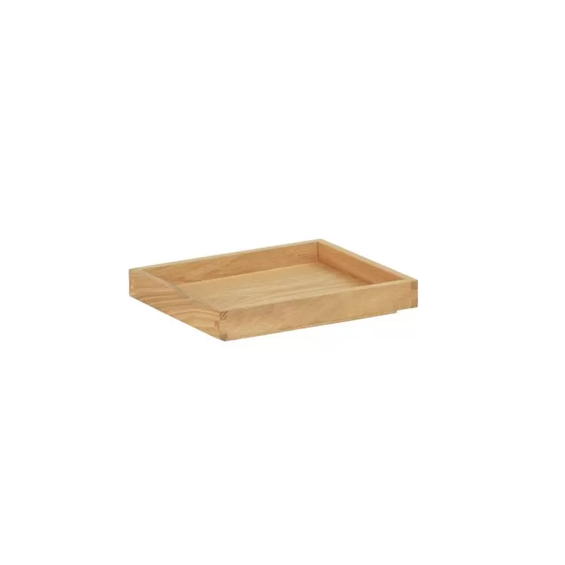 Cal-Mil Sydney 10 x 12 x 1.5 Wooden Shallow Tray - Oak Cal-Mil Sydney 10 x 12 x 1.5 Wooden Shallow Tray - Oak
